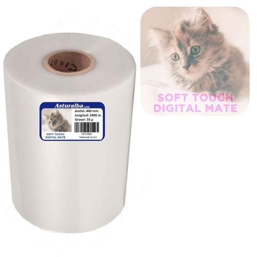 Bobina de plastificar Premium Digital Soft Touch 35 µ 440 mm x 2400 m